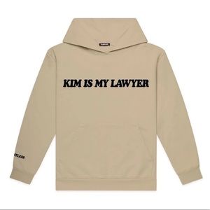 Talentless - MEN'S KIM IS MY LAWYER HOODIE - Sand / L